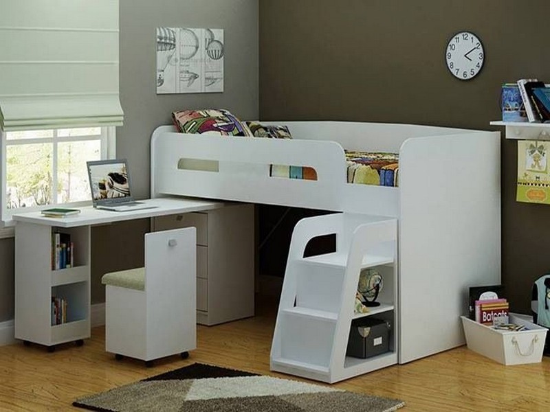 giường ngủ kết hợp với bàn học