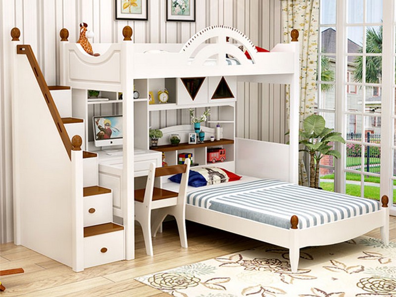 giường ngủ kết hợp với bàn học