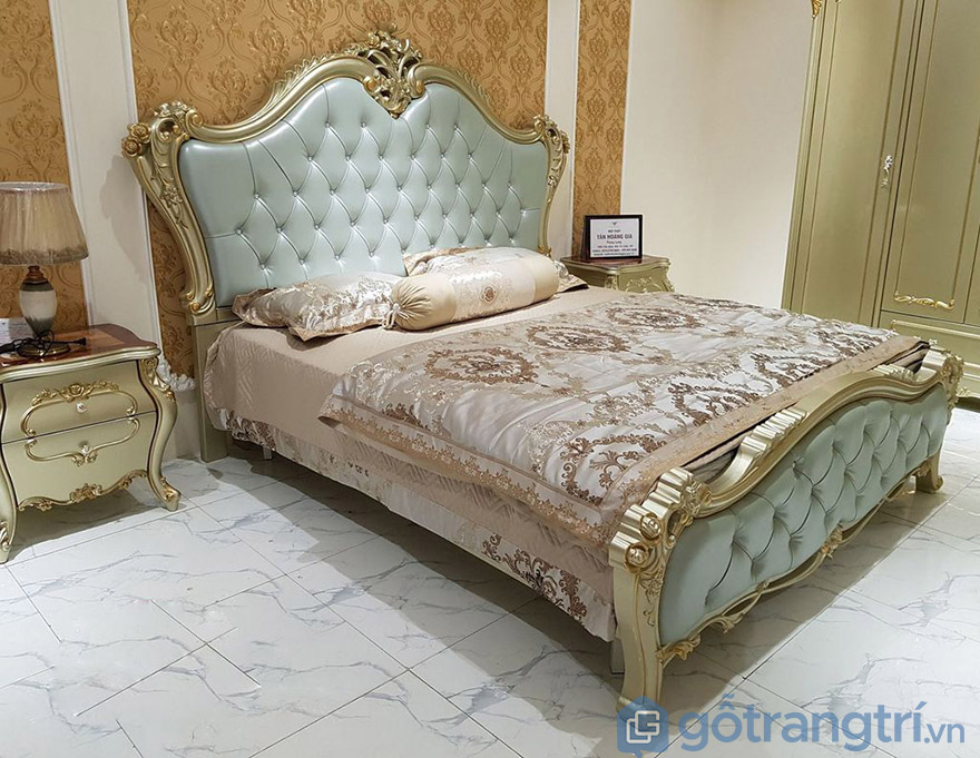 giường tân cổ điển 1m6