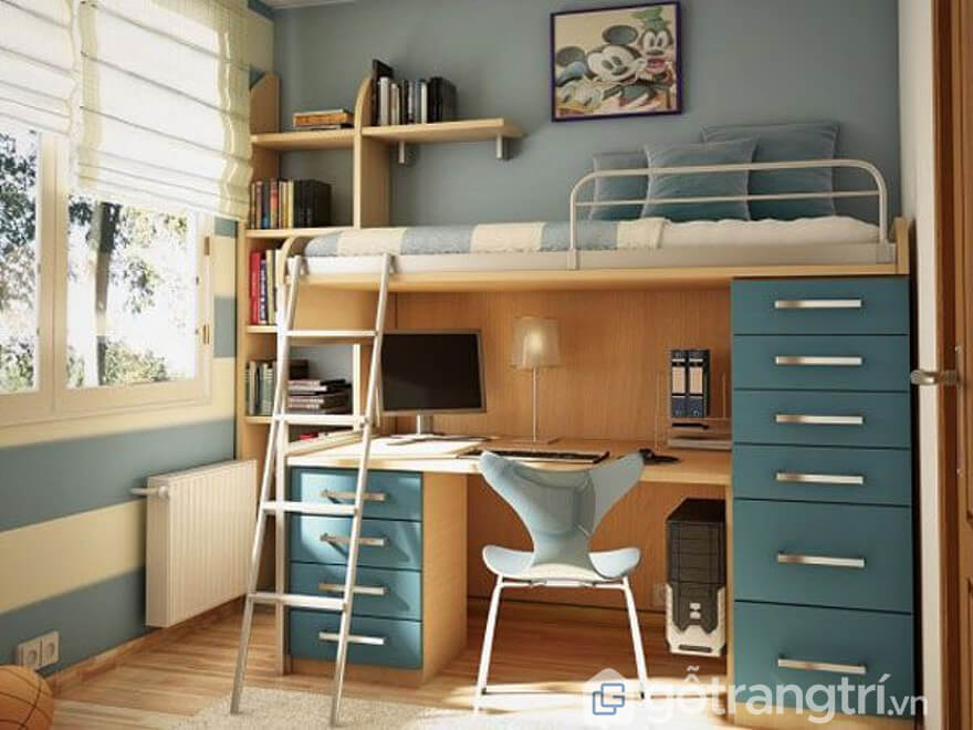 5 mẫu giường tầng đa năng cho người lớn phổ biến hiện nay