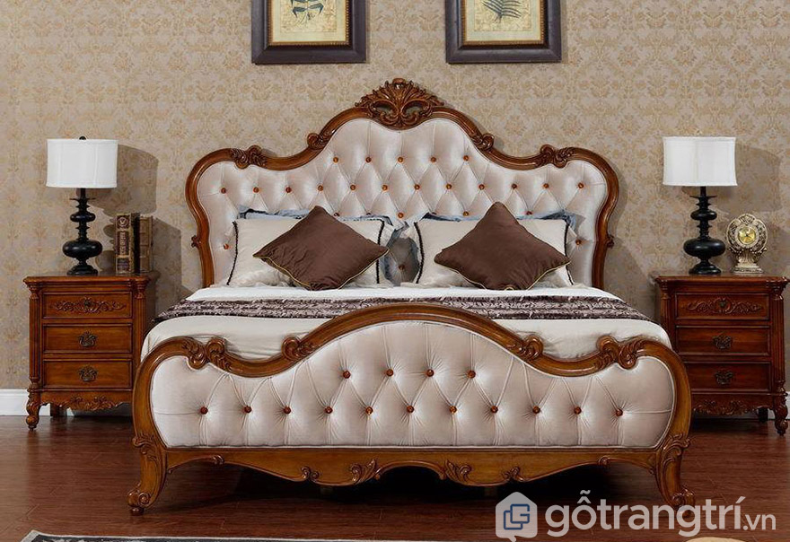 giường hoàng gia gỗ đỏ