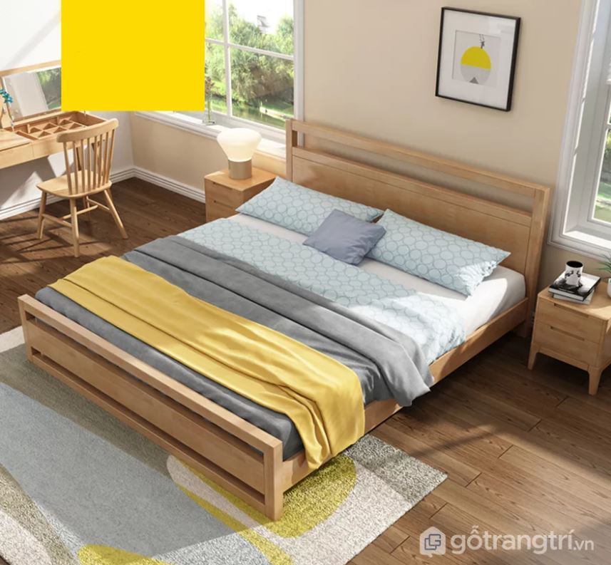 giường gỗ hiện đại