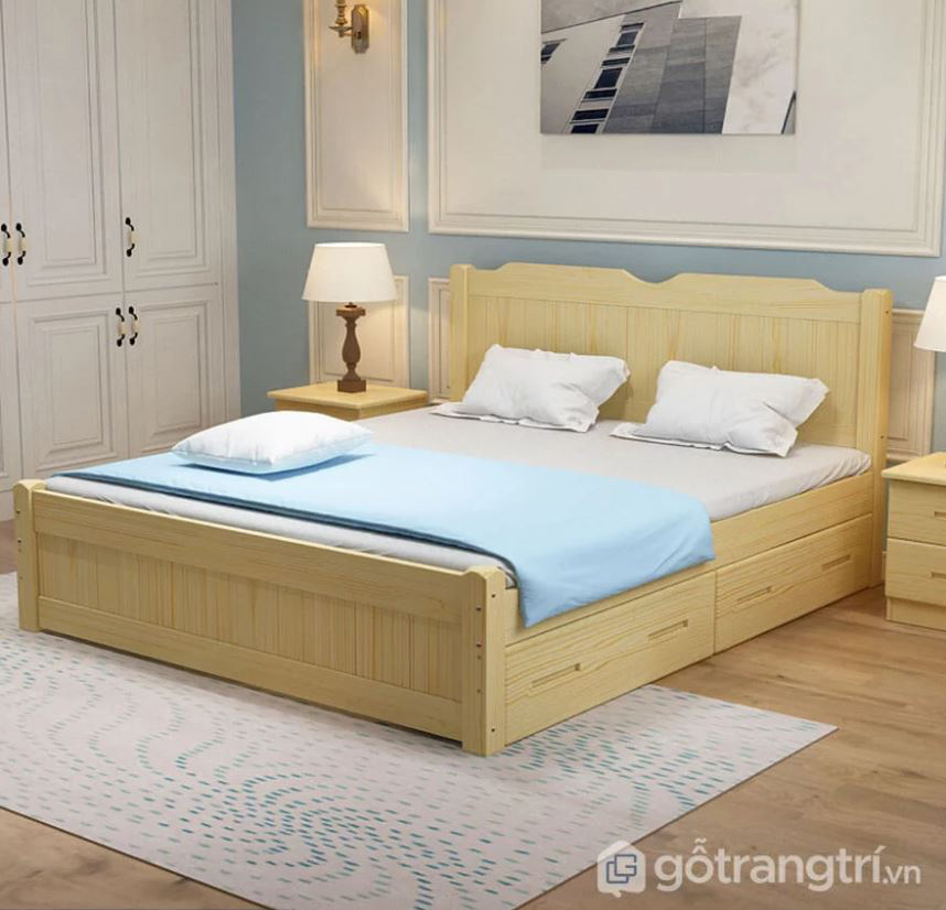 giường gỗ hiện đại