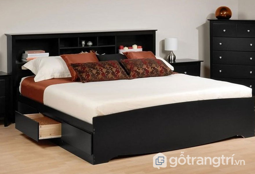 Mẫu giường ngủ giá rẻ 1 triệu đến 5 triệu: đen trắng sang trọng