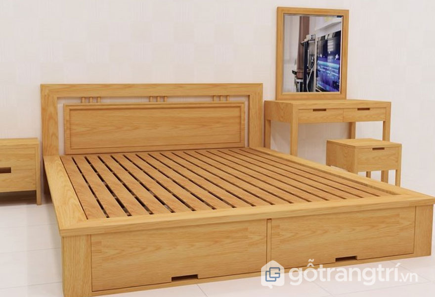 Mẫu giường ngủ giá rẻ 1 triệu đến 5 triệu: Có ngăn kéo