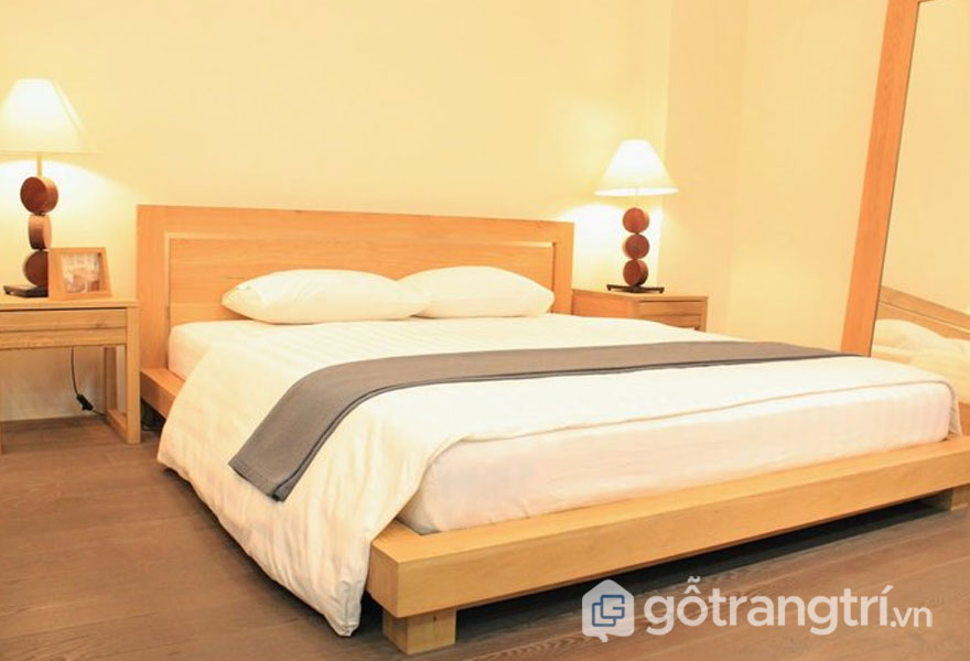 Mẫu giường ngủ giá rẻ 1 triệu đến 5 triệu: Gỗ xoan đào