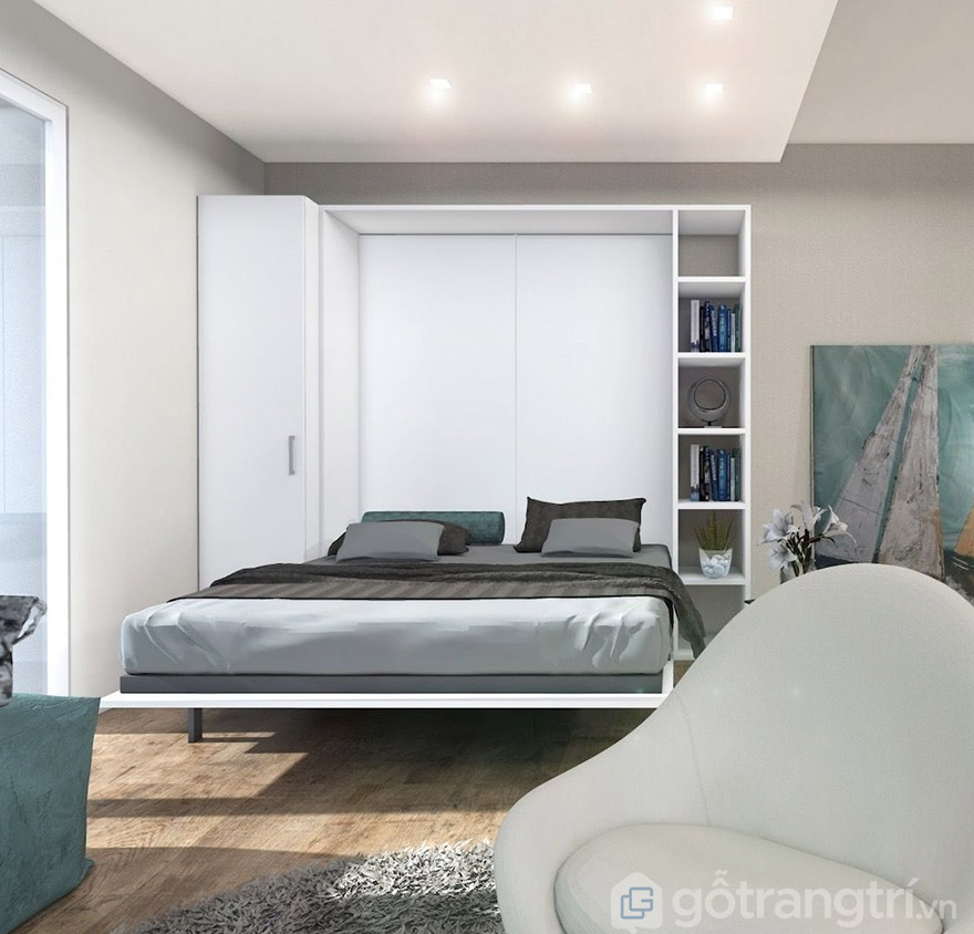 giường ngủ kết hợp tủ quần áo