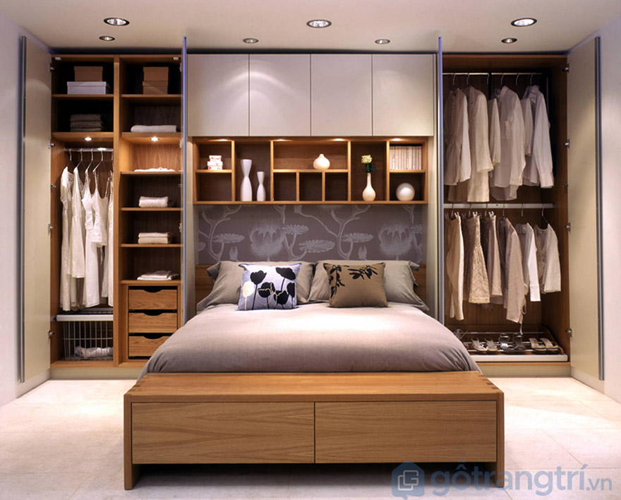 giường ngủ kết hợp tủ quần áo
