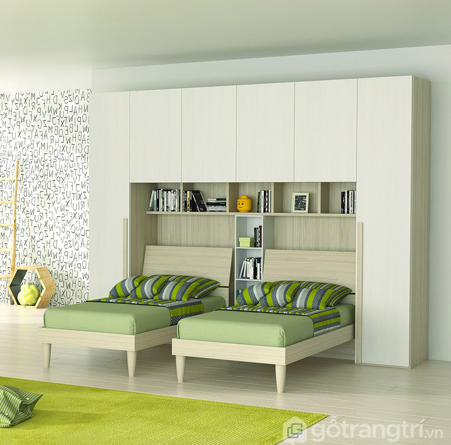 giường ngủ kết hợp tủ quần áo