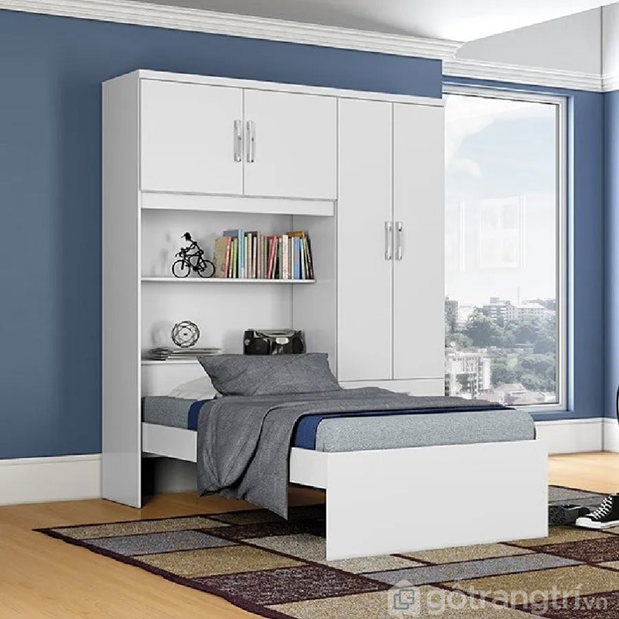 giường ngủ kết hợp tủ quần áo