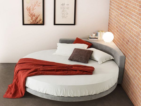 phong cách retro rất được ưa chuộng trong thiết kết giường tròn