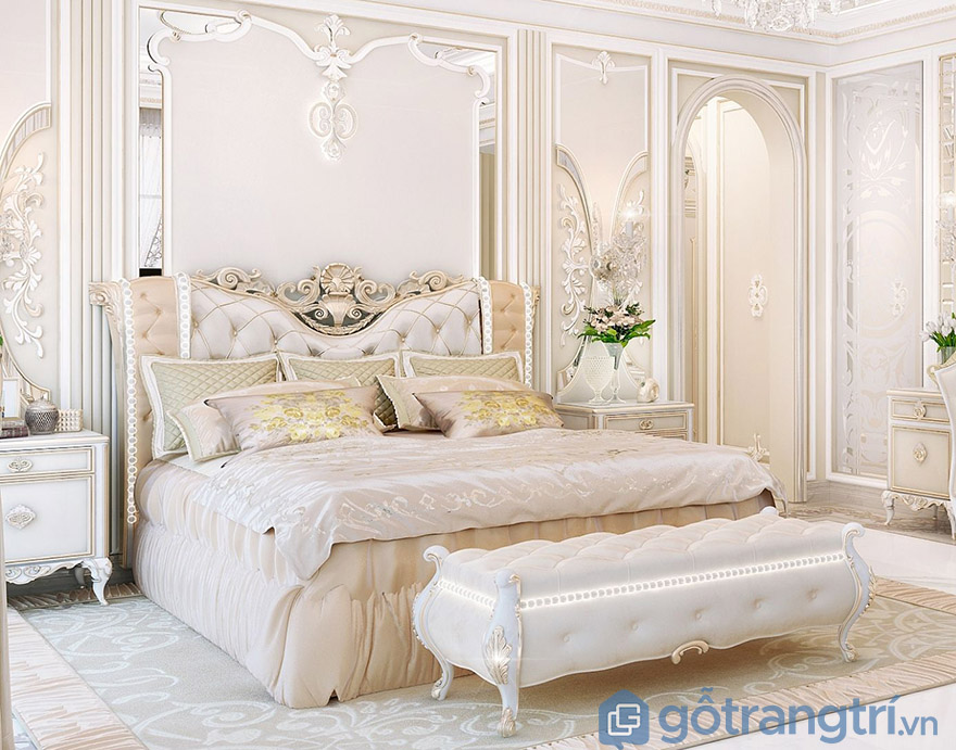 Mua giường ngủ giá rẻ ở HN phong cách cổ điển