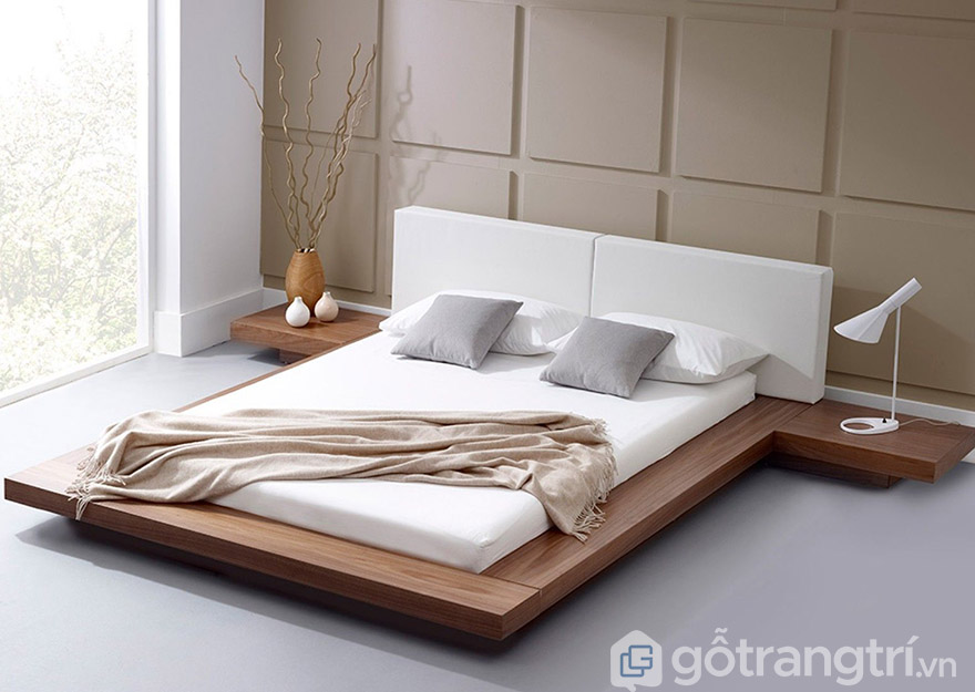 Mua giường ngủ giá rẻ ở HN gỗ óc chó