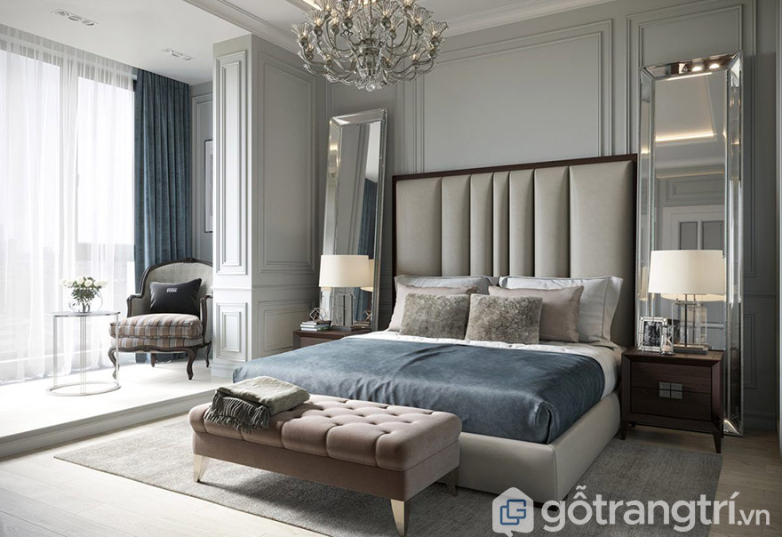 giường tân cổ điển đê la thành