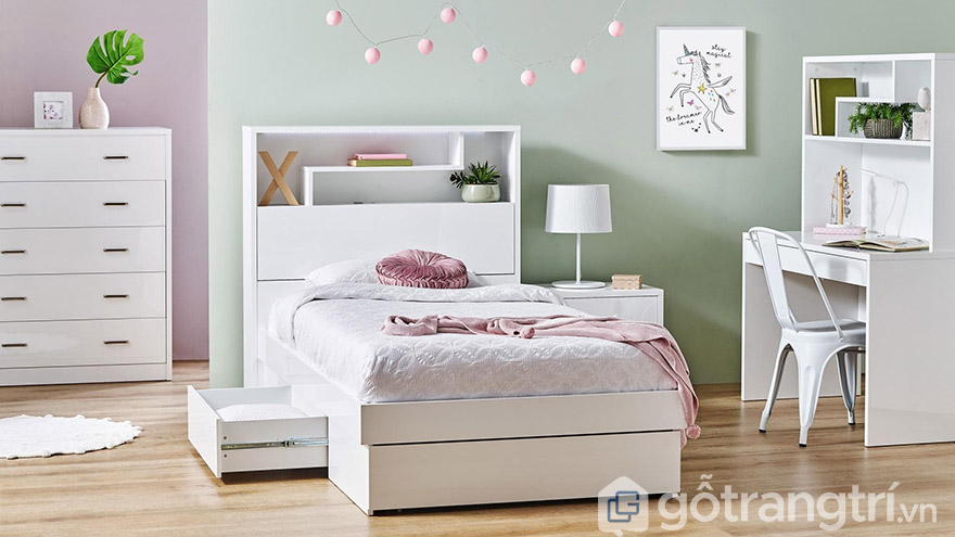 Giường thông minh 1m2 có ngăn kéo