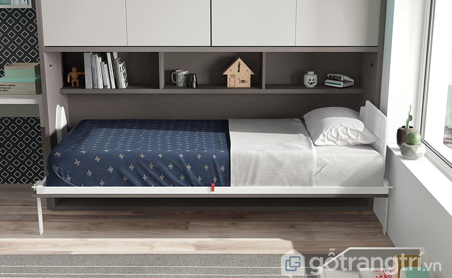 Giường thông minh 1m2 kết hợp tủ