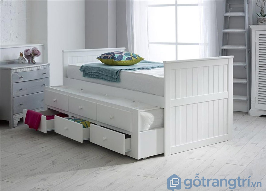giường gỗ ép 1m2 giá rẻ