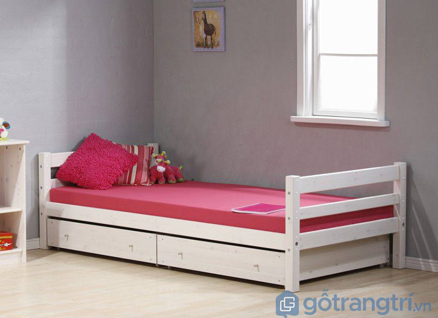 giường gỗ ép 1m2 giá rẻ