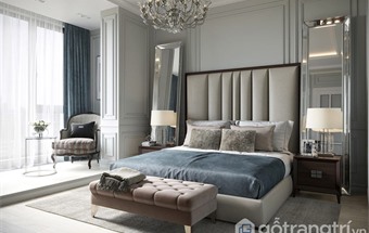 Lưu ngay 3 mẫu giường ngủ tân cổ điển Đà Nẵng đẹp ngất ngây