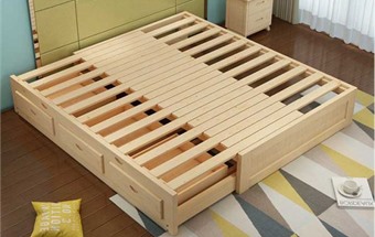 Mẫu giường pallet đẹp phong cách vintage lãng mạn