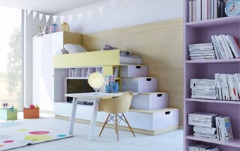 Mẫu thiết kế phòng ngủ giường tầng đẹp nhất cho cả trẻ em và người lớn